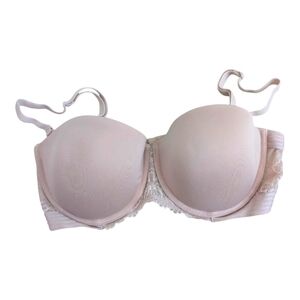 Maidenform Light Pink Lace Trim Bra